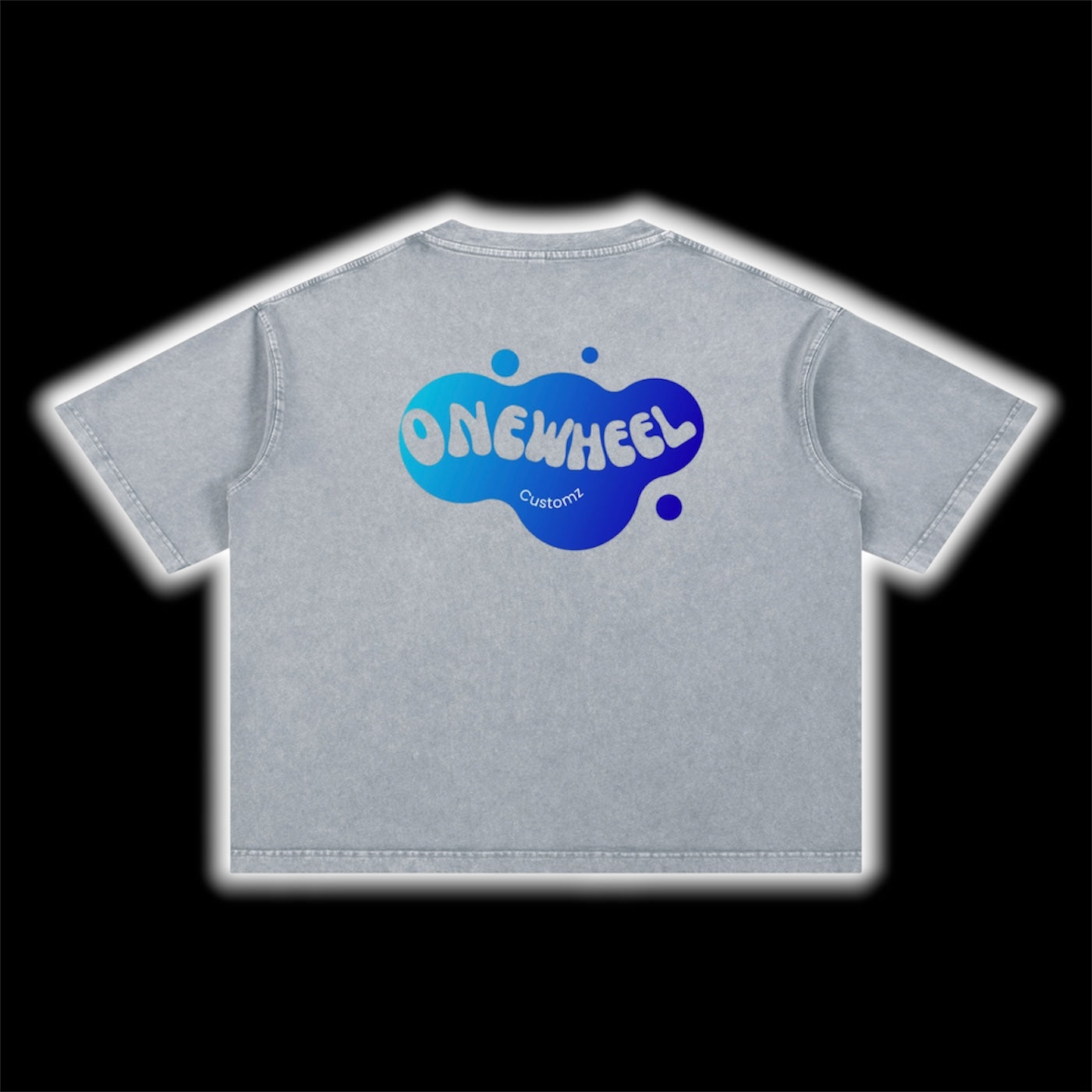 Mineral washed 1wheel bubble tshirt