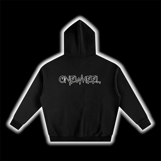 One Wheel basic design hoodie (black)