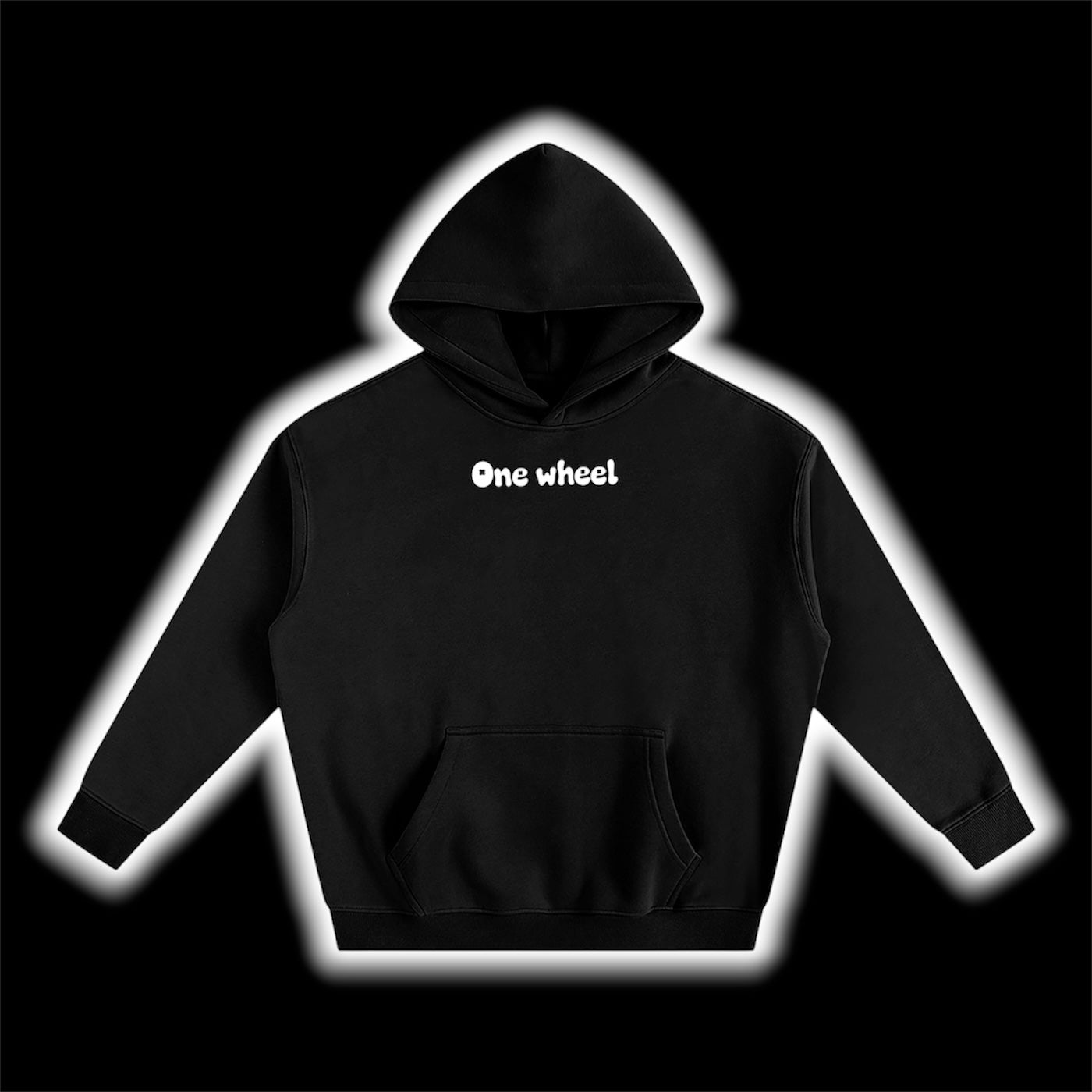 One Wheel basic design hoodie (black)