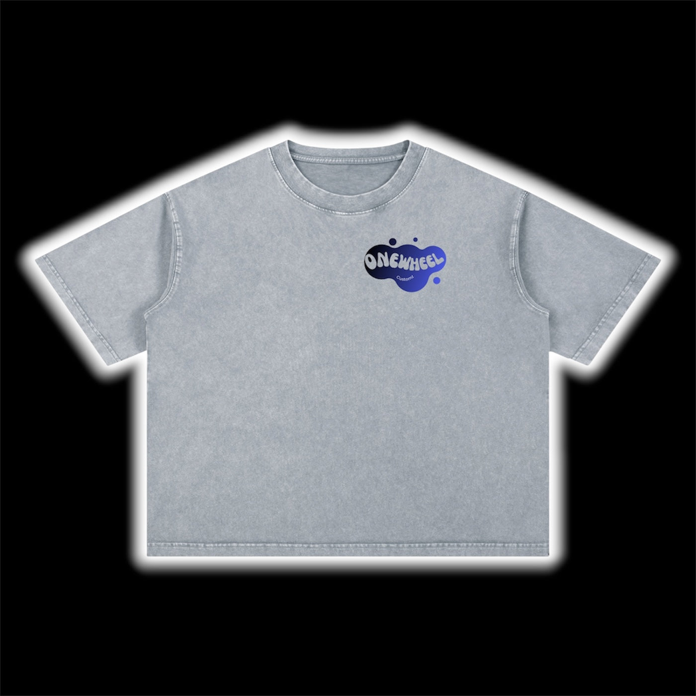 Mineral Washed 1wheel bubble tshirt