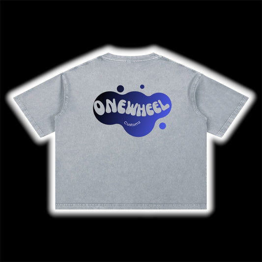 Mineral Washed 1wheel bubble tshirt
