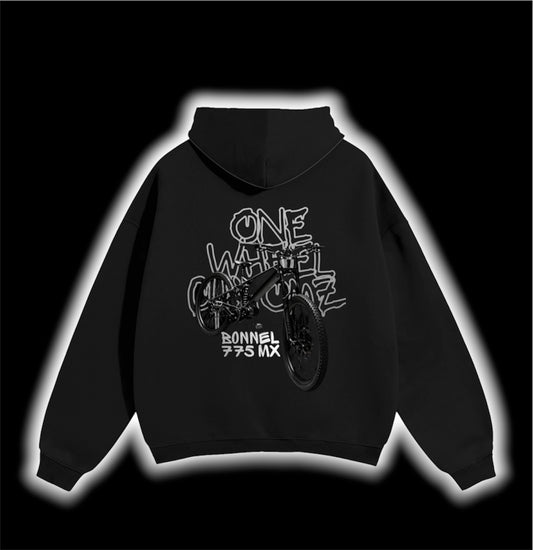 One wheel bonnel hoodie (black)