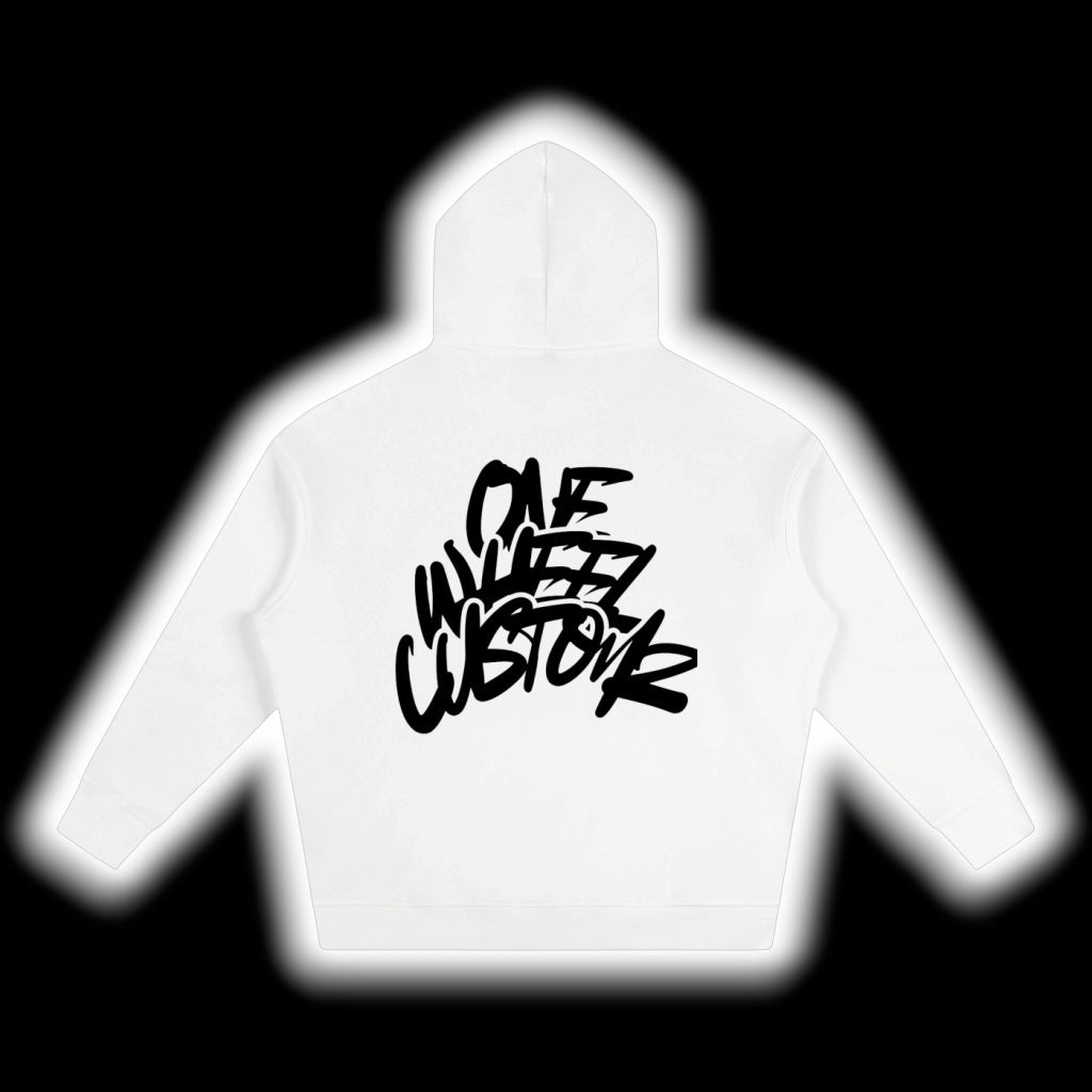 One Wheel Customz hoodie white