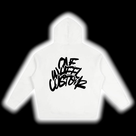 One Wheel Customz hoodie white